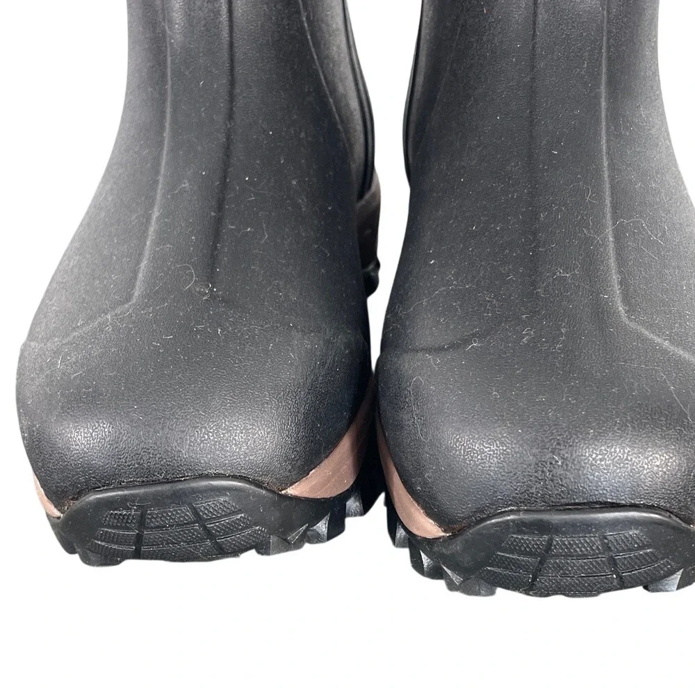 TideWe Womens Black Rubber Hunting Rain Boots‎ Size 7 Waterproof Outdoor Tall